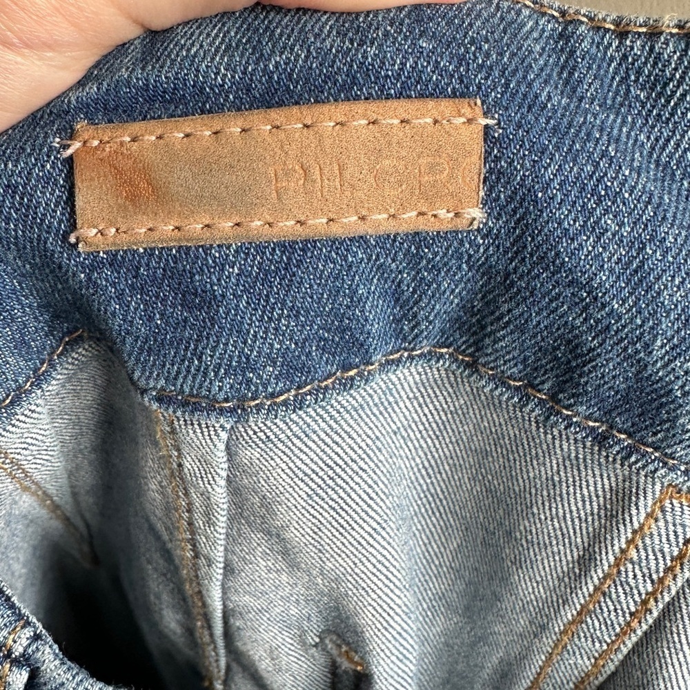 Pilcro Wide-Leg Cropped Blue Jeans - Picture 15 of 16